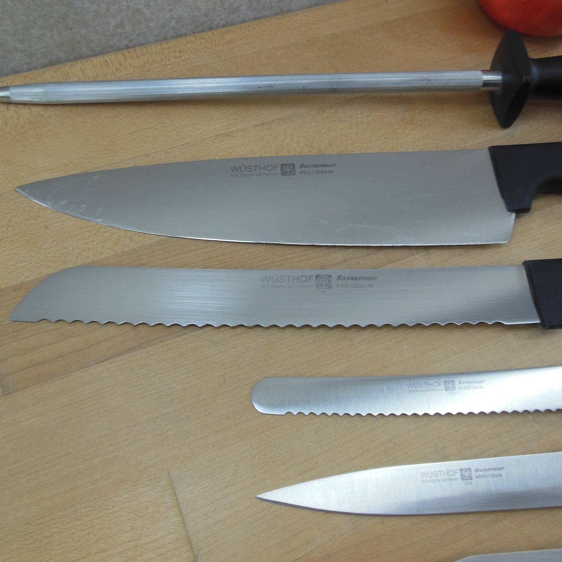 Wusthof Solingen Germany Silverpoint 8 Piece Stainless Knife Set – Olde  Kitchen & Home