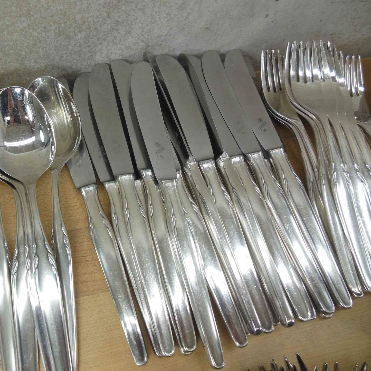 WMF Germany Paris Silverplate Flatware Set Service for 12 Plus forkspoon knife