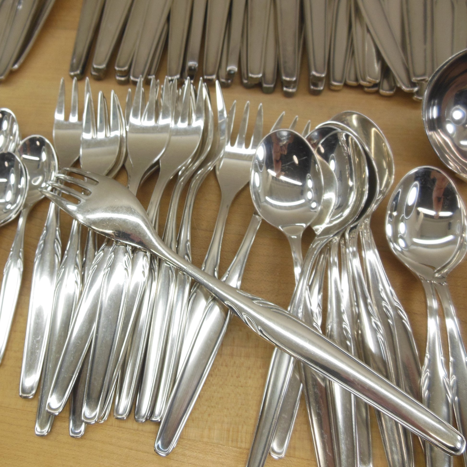 WMF Germany Paris Silverplate Flatware Set Service for 12 Plus mid century