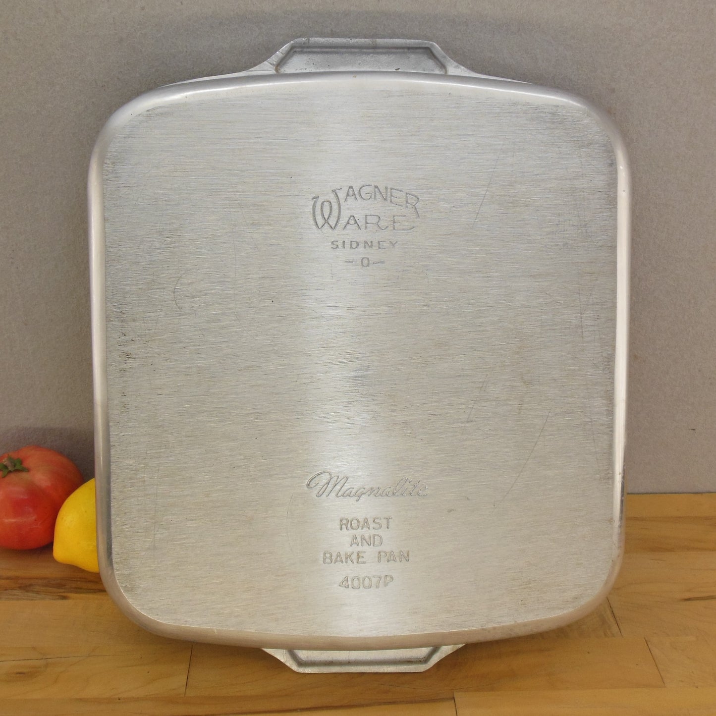 Wagner Ware Magnalite 4007 Aluminum Roast & Bake Pan Open Roaster Sidney O USA