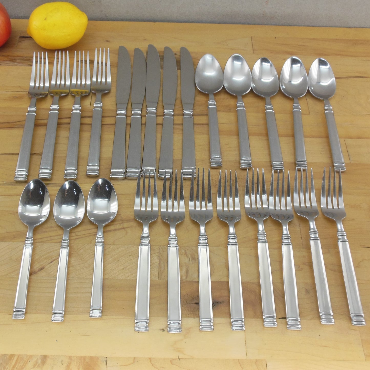 Wallace La Rochelle Stainless Flatware Partial Set 25 Pieces