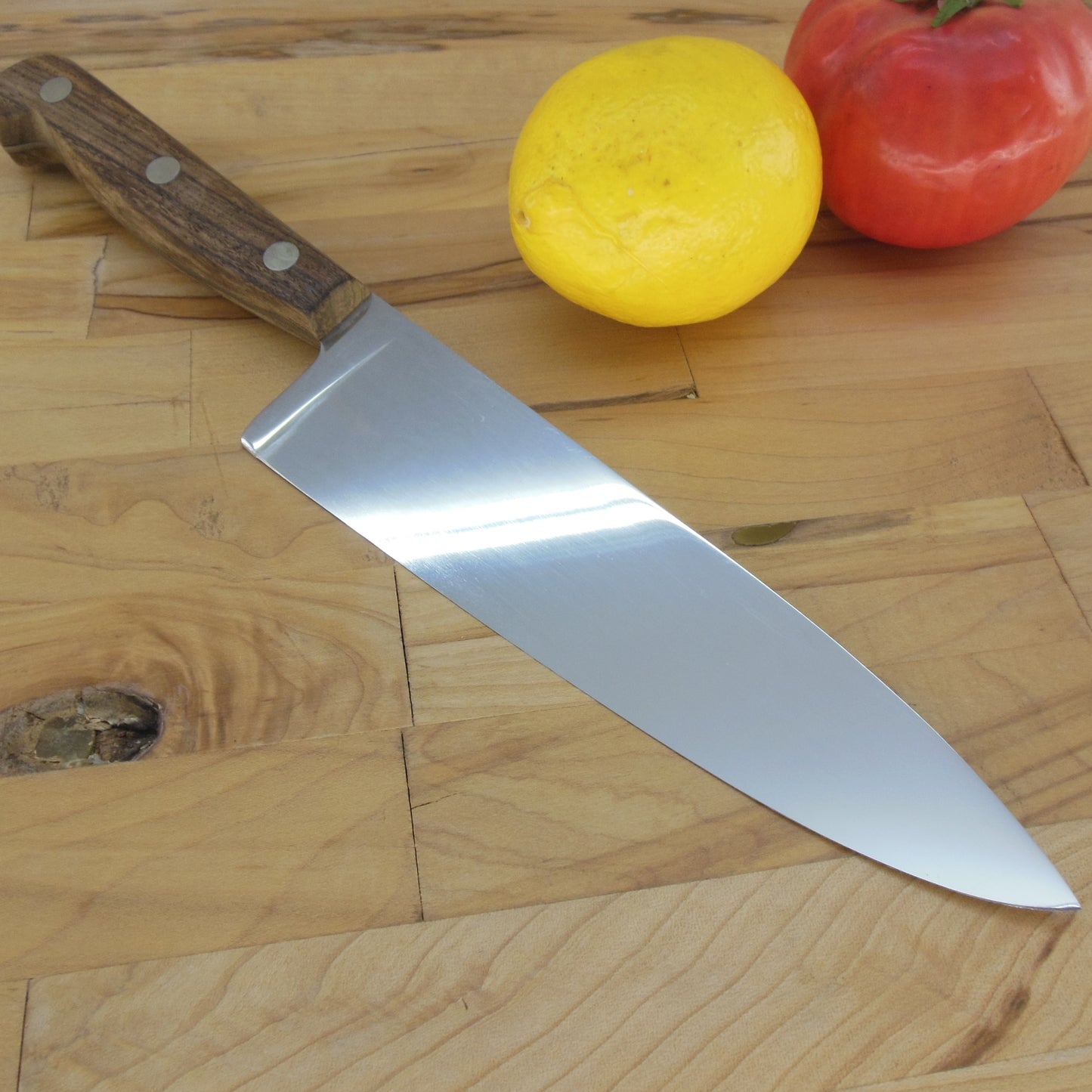 Wear Ever USA Professional Stainless 8" Chef Knife Wood Handle 69208-8 Vintage