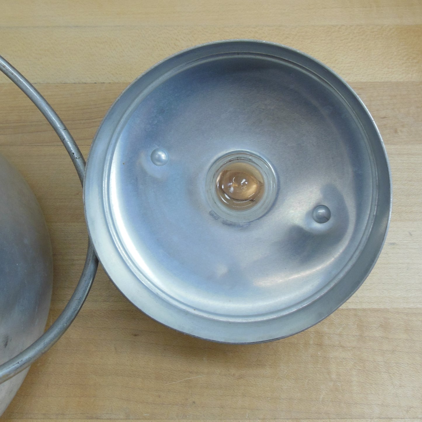Wear Ever USA No. 3112 Aluminum Coffee Percolator Pot - No Guts Inset Glass Knob