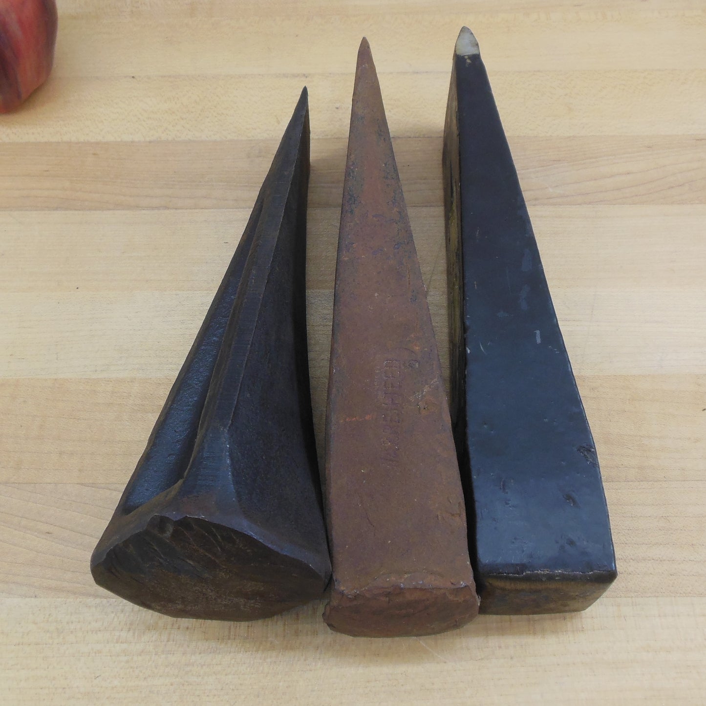 Ludell & 2 Unbranded Firewood Log Splitting Wedges 5 Lbs. used