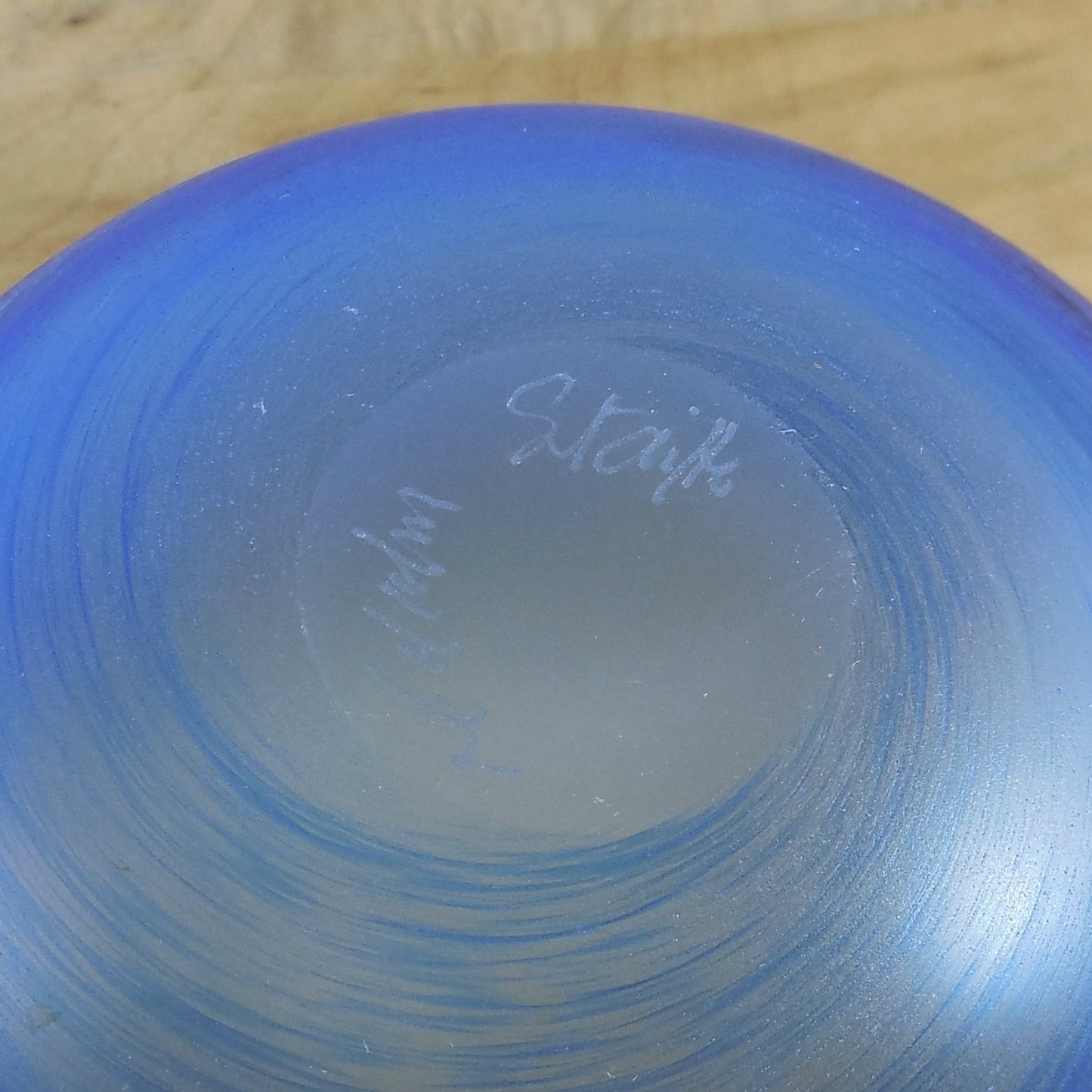 Malcolm Sutcliffe Pair Cameo Art Glass Bowls Whales Blue Black Signed