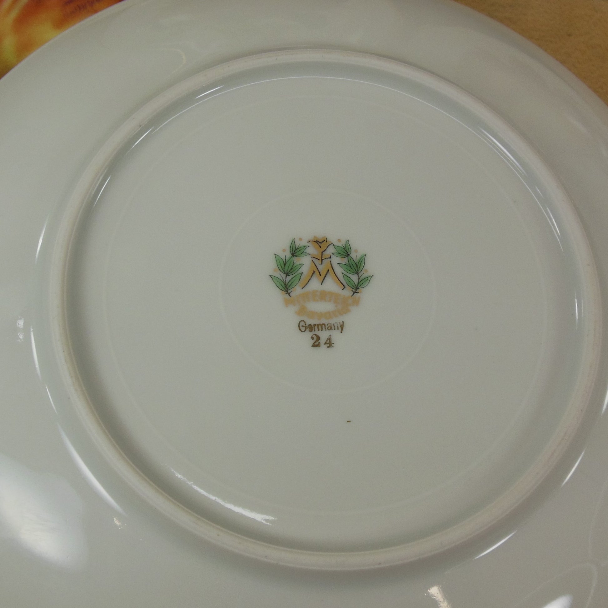Mitterteich Bavaria Porcelain Fruit Salad Plates - 4 Set maker mark stamp