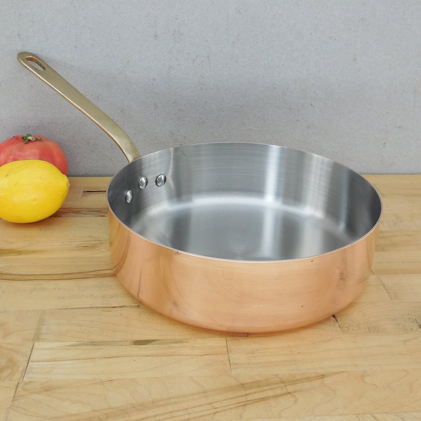 Williams Sonoma France Copper Stainless 9.5" Saute Pan 1.75mm Vintage