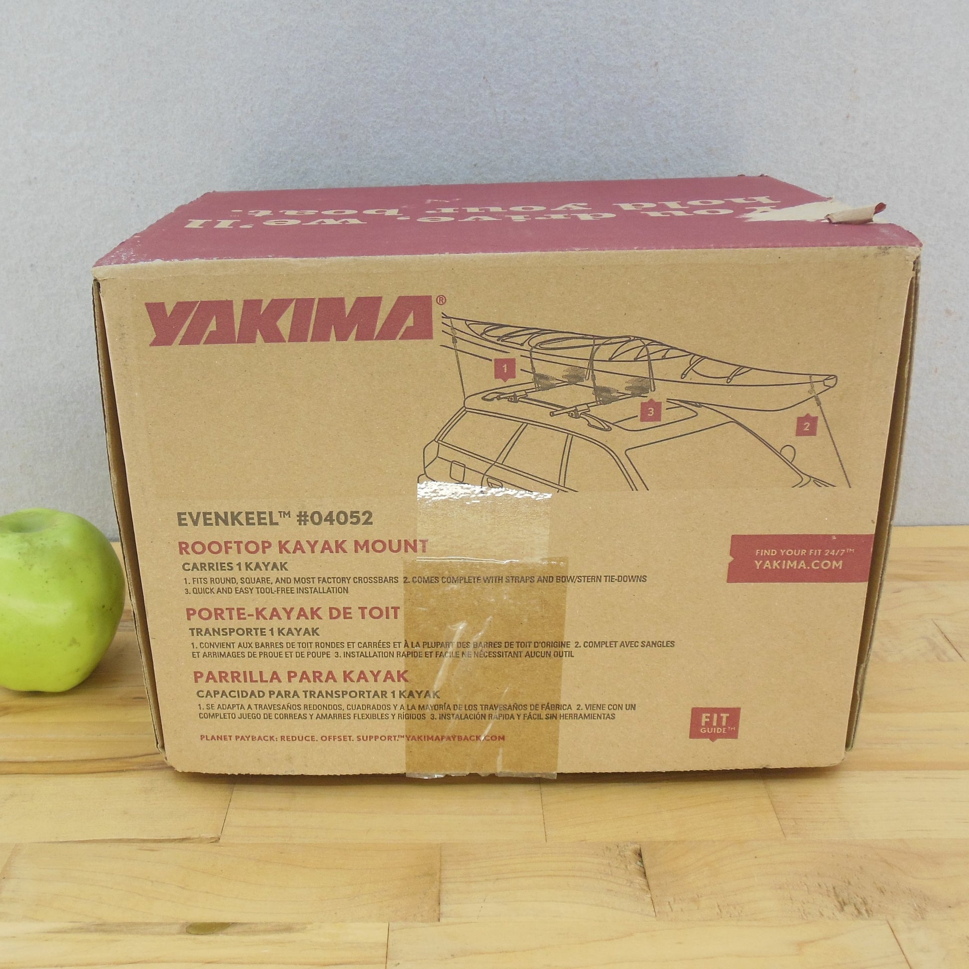 Yakima Evenkeel Rooftop Kayak Mount #04052 NOS