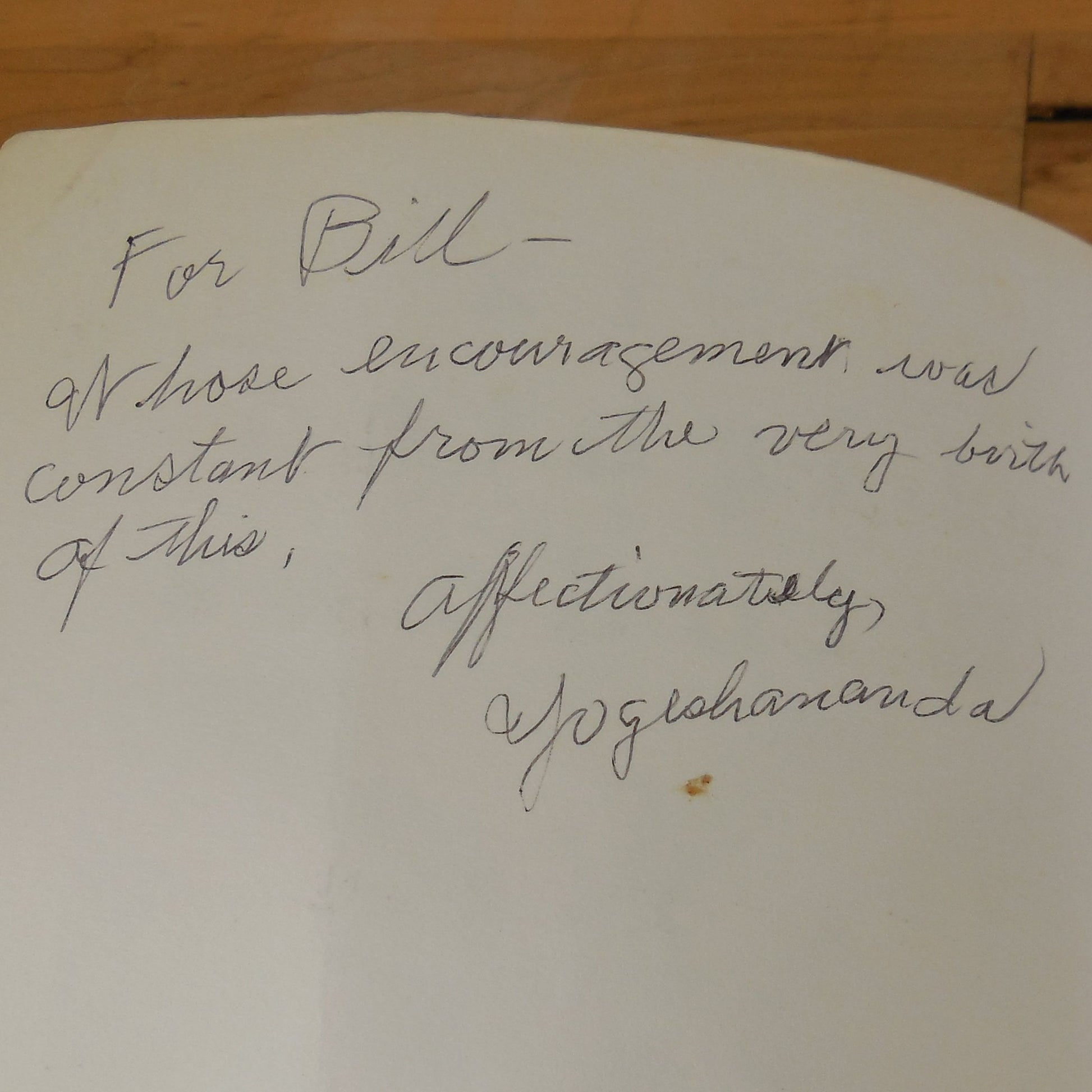 Swami Yogeshananda Signed Book - Six Lighted Windows 1995 Inscribed