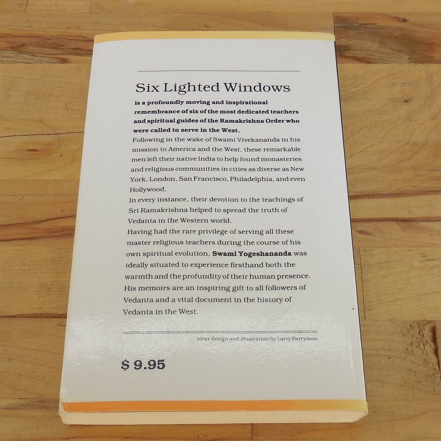 Swami Yogeshananda Signed Book - Six Lighted Windows 1995 Soft Cover