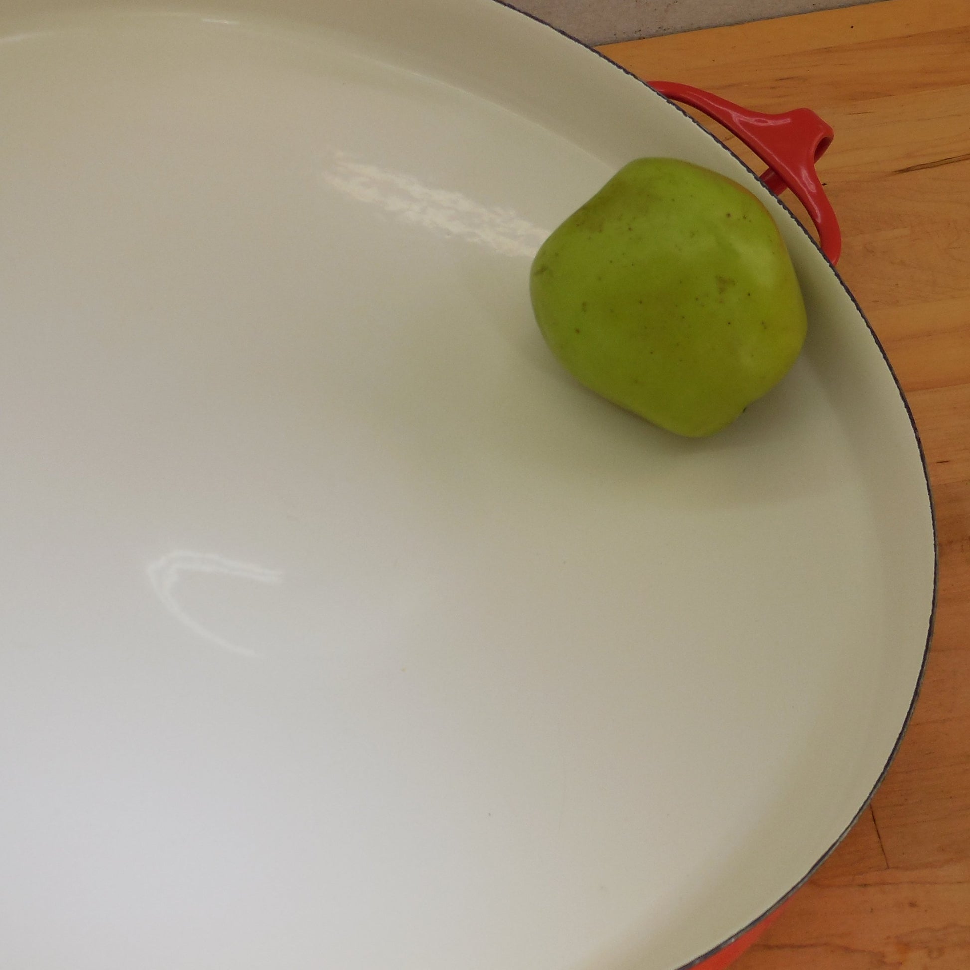 Dansk Denmark Enamelware 13.25" Red Buffet Server Paella Pan