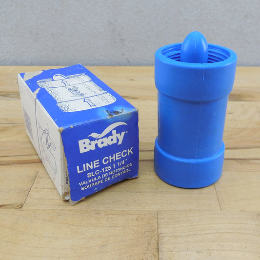 Brady LC-125 1-1/4" Pump Line Check Valve NOS
