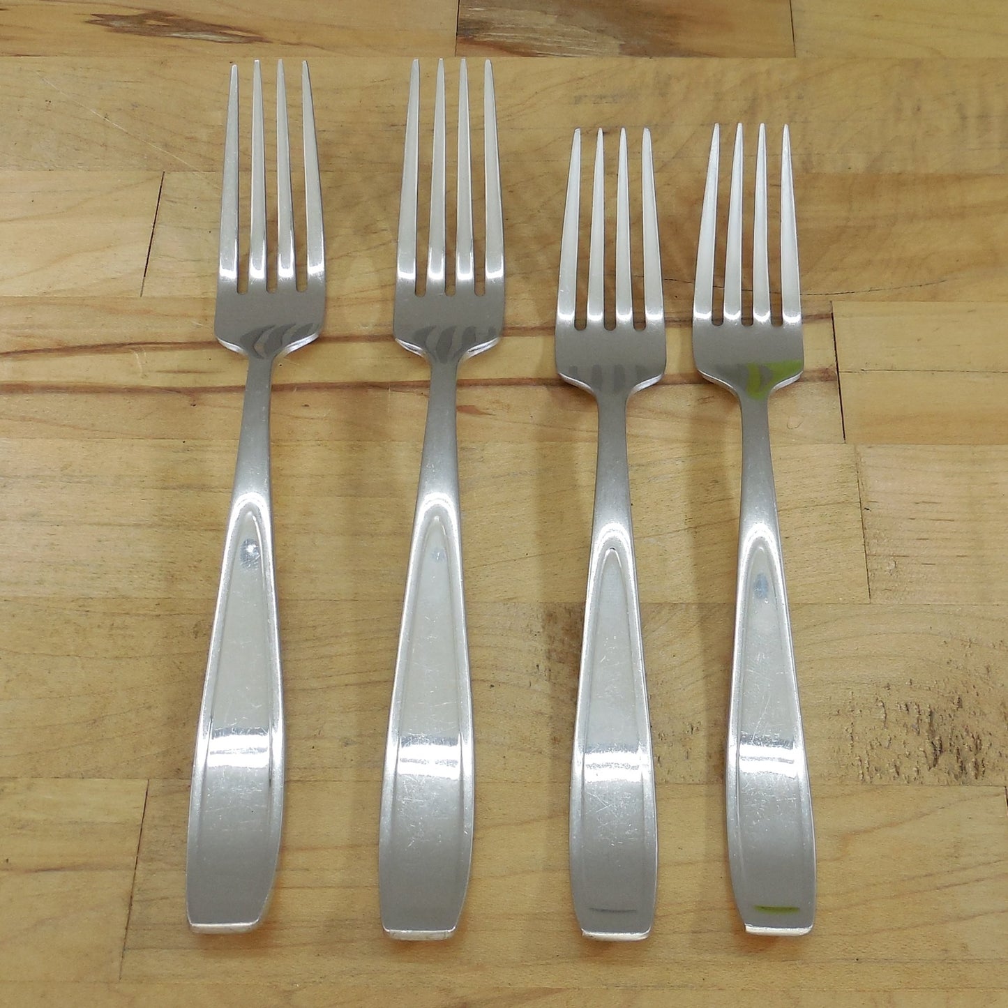 Mikasa Natasha Stainless Flatware - 2 Dinner & 2 Salad Forks