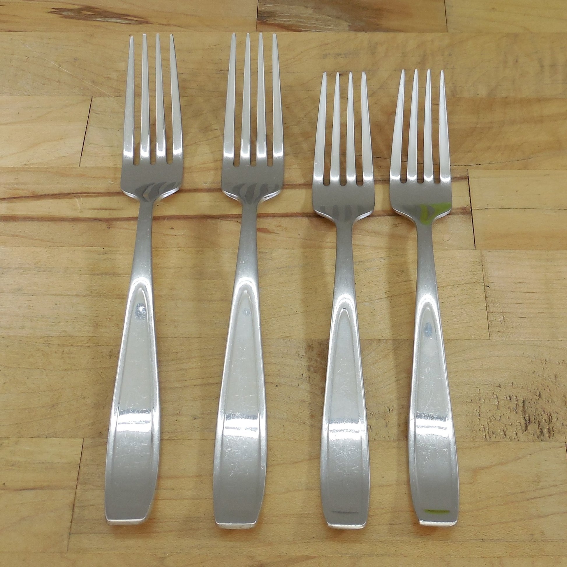 Mikasa Natasha Stainless Flatware - 2 Dinner & 2 Salad Forks