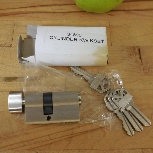 Kwikset Nickel Key Cylinder 34890 for Andersen Storm Doors NOS