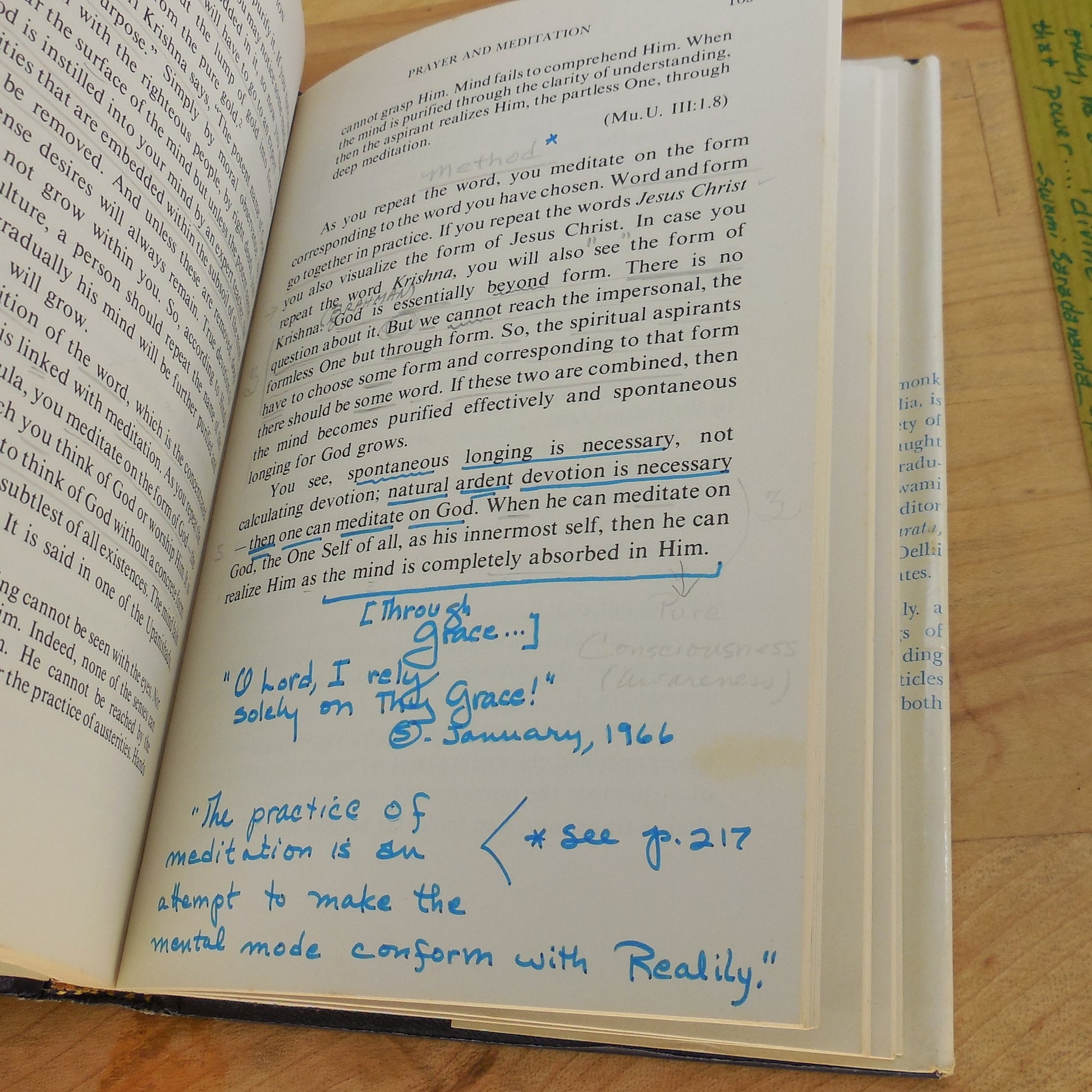 Swami Satprakashananda Stamp Signed Book - Meditation: Its Process, Etc. Used