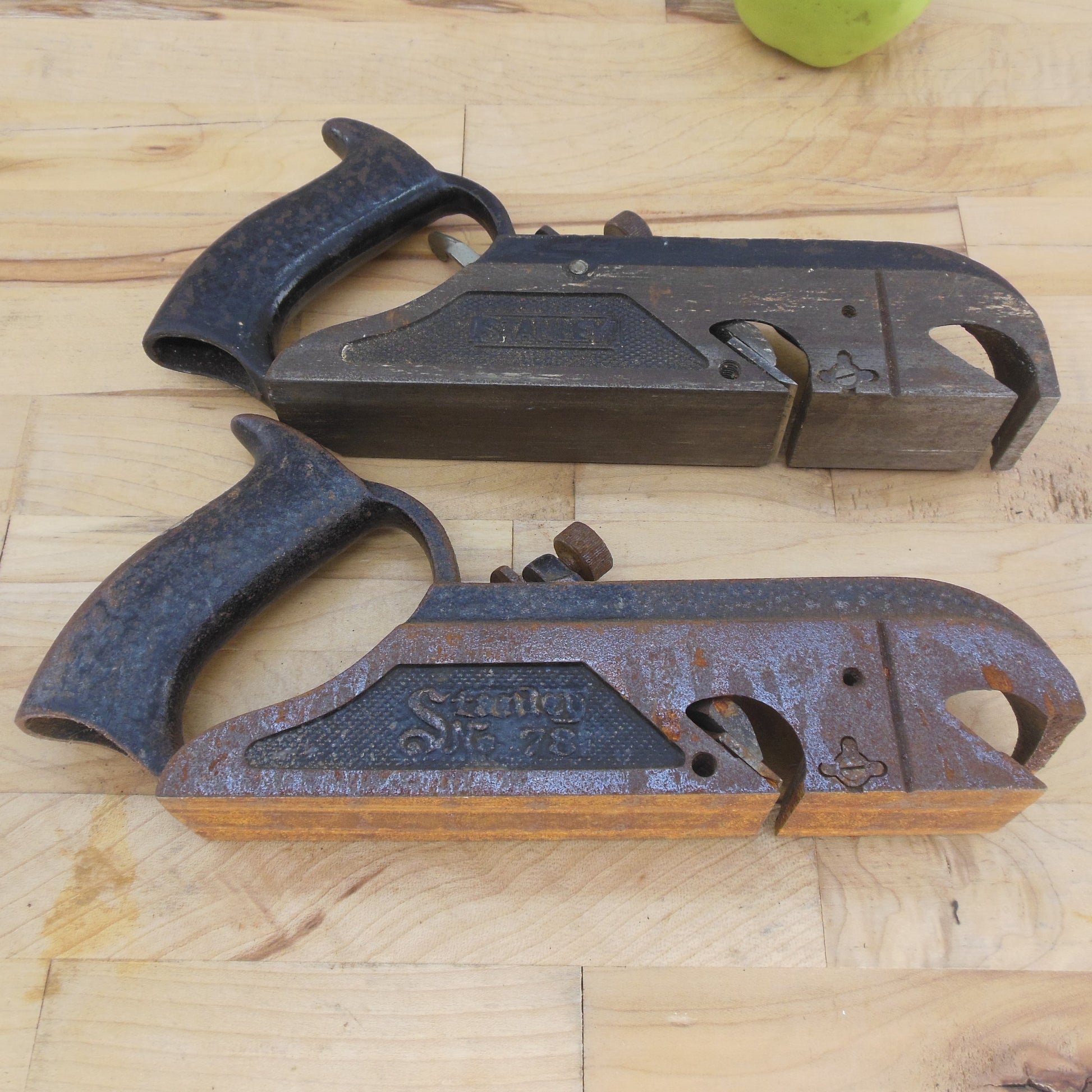 Stanley Pair No. 78 Rabbet Planes Use Repair Parts Used