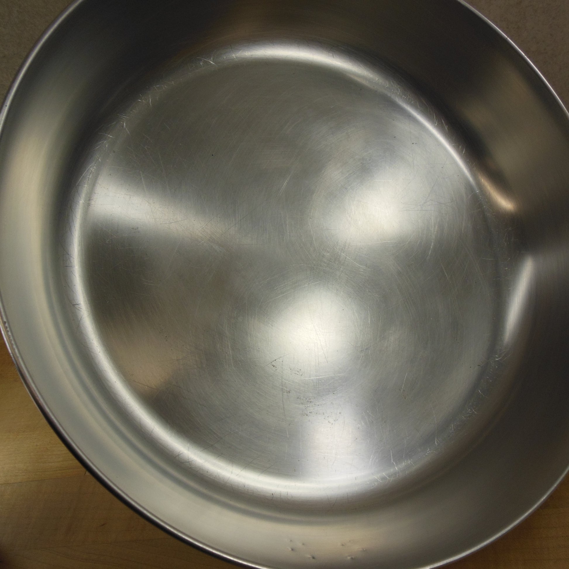 Revere Ware 12" Fry Pan Skillet Chicken Fryer Stainless Copper Clad 1994 Used