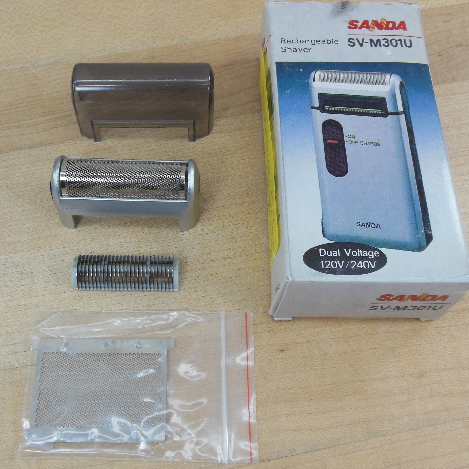 Sanyo Sanda SV-M301U Electric Shave Parts - Foil Head Covers New Ols Stock