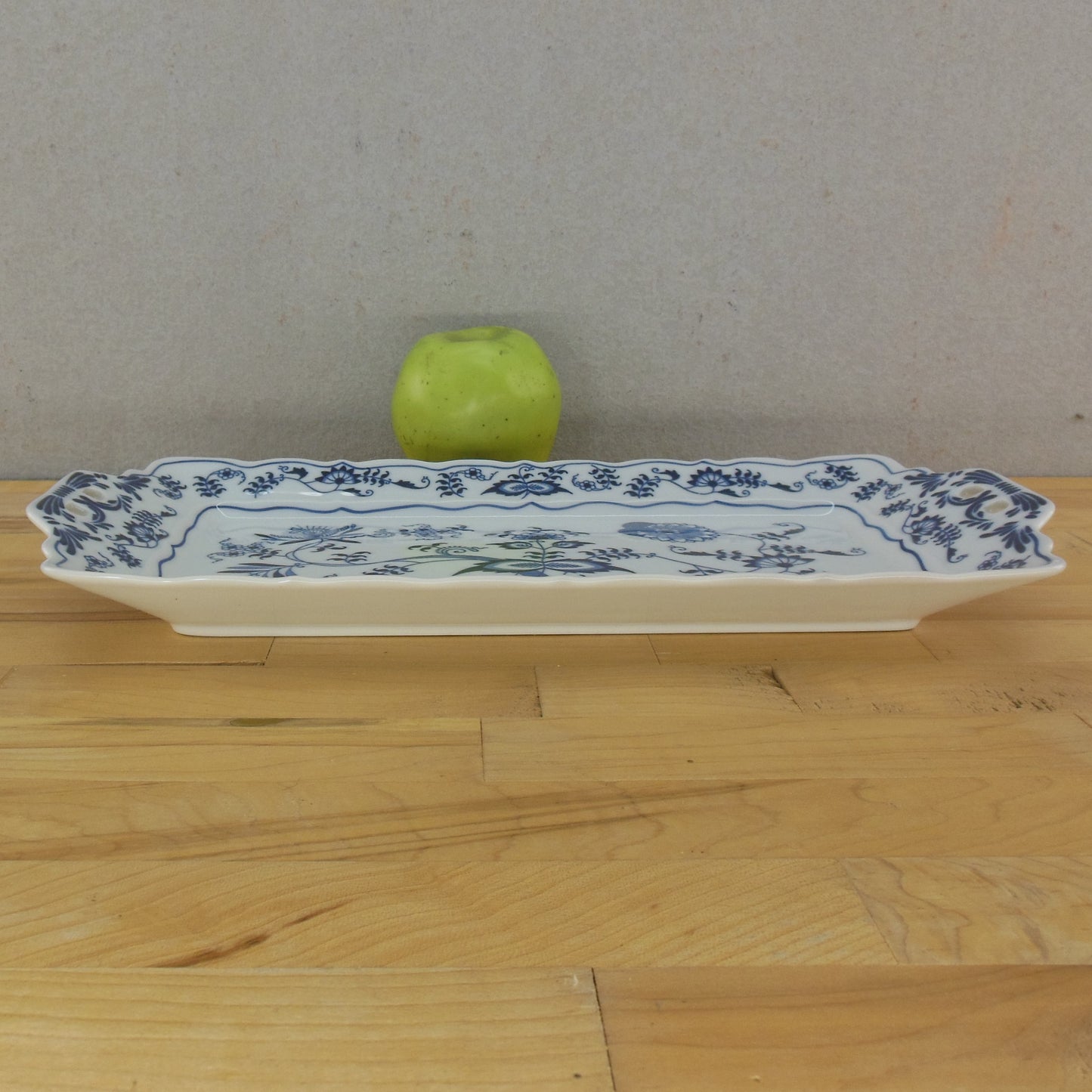 Blue Danube Japan Blue Onion Rectangular Sandwich Serving Tray 7x14 Vintage