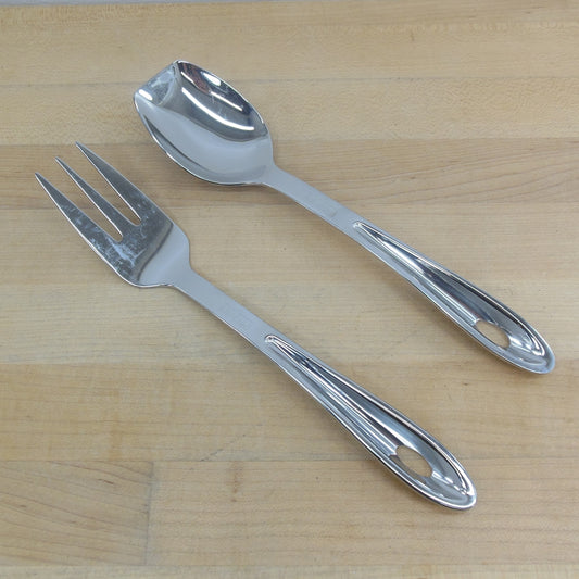 All-Clad Stainless Cook Serve Tools Solid Spoon & Serving Fork