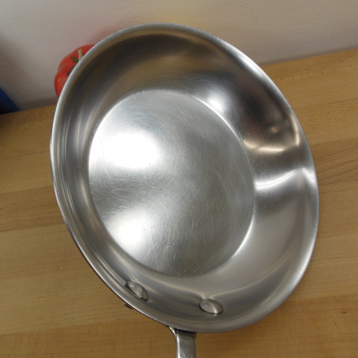 All-Clad USA Stainless Tri-Ply 7.5" Fry Pan Skillet Cleaned
