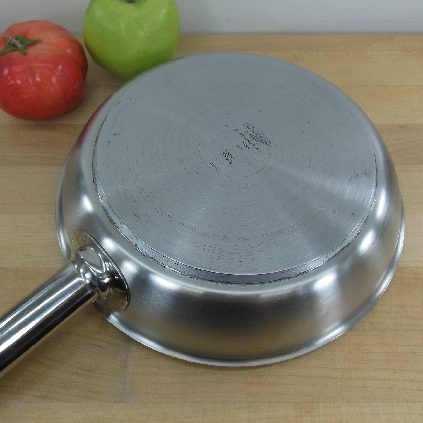 Vollrath Intrigue Stainless 47751 Heavy Duty 10" Fry Pan Skillet NSF Aluminum Disc Bottom