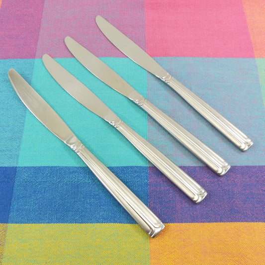 Lorenza Italy Casa Lorren Bella Stainless Flatware - 4 Dinner Knives