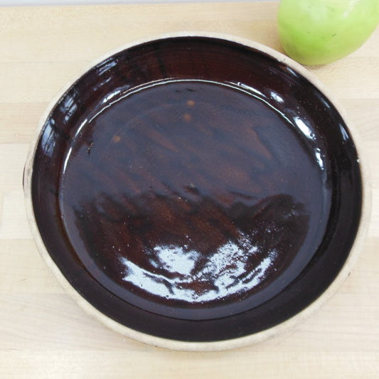 Cookin-Ware Cook-Rite Stoneware Pie Plate Baker Brown Glaze