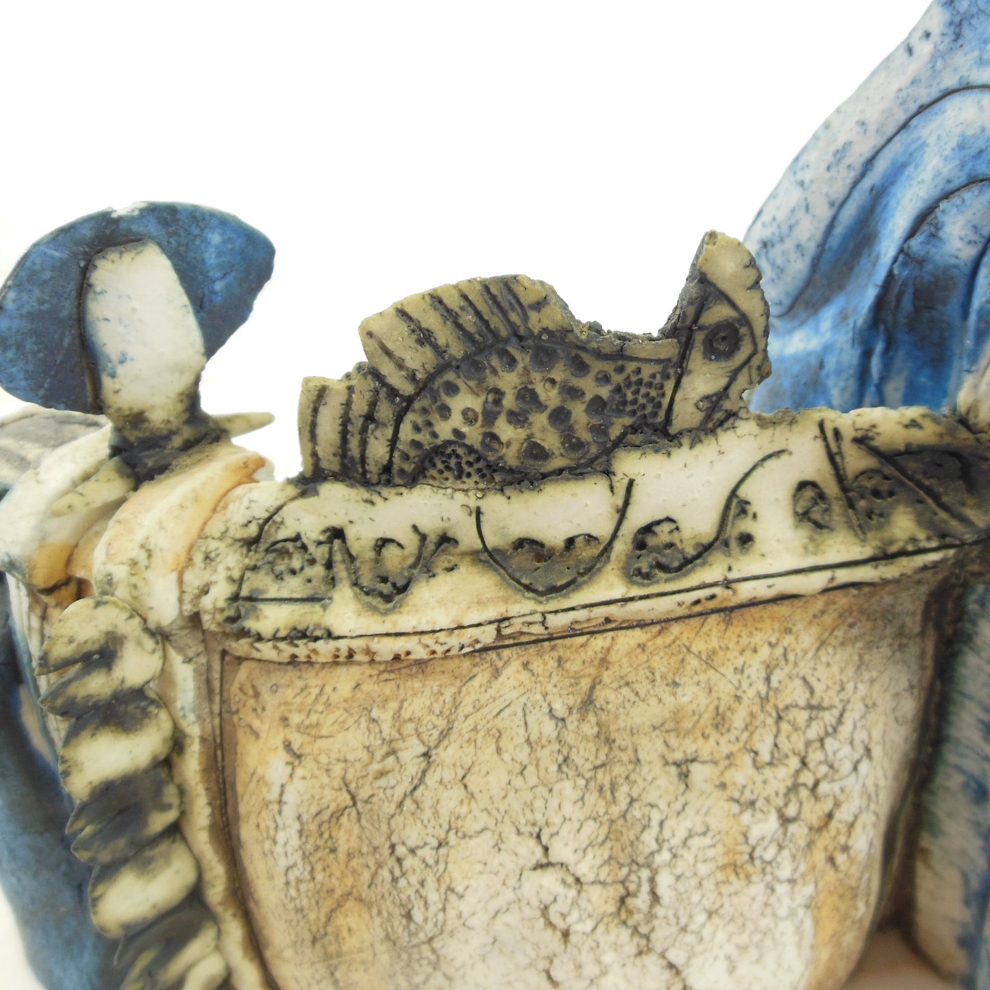 B. Switzer Signed Ceramic Pottery Art Sculpture Animal