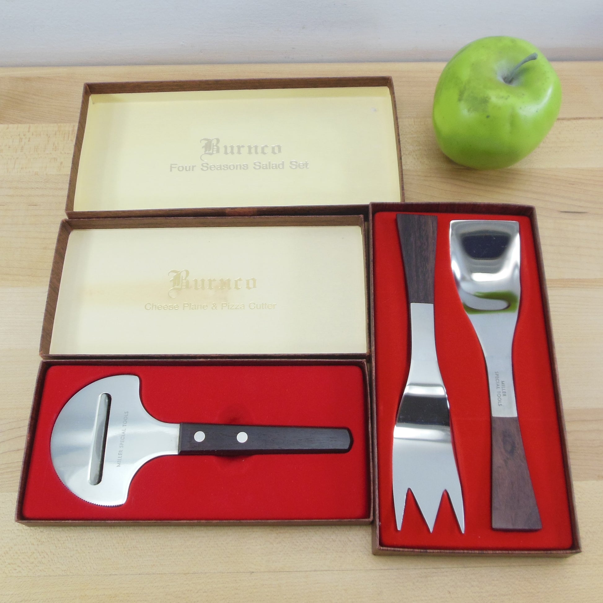Burnco Miller Special Tool Promotional Salad Servers & Cheese Pizza Cutter
