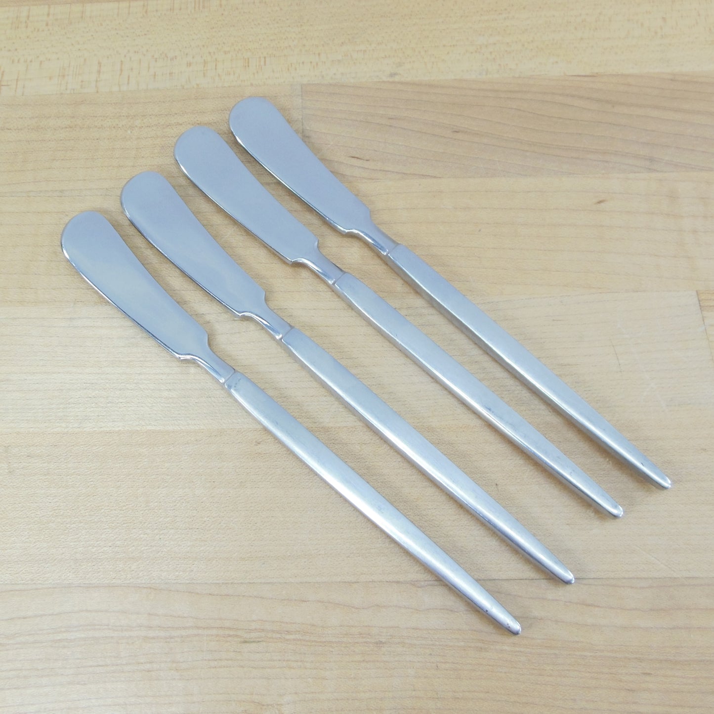 Stanley Roberts Japan Astro Stainless Flatware - Butter Spreader Knife 4 Set