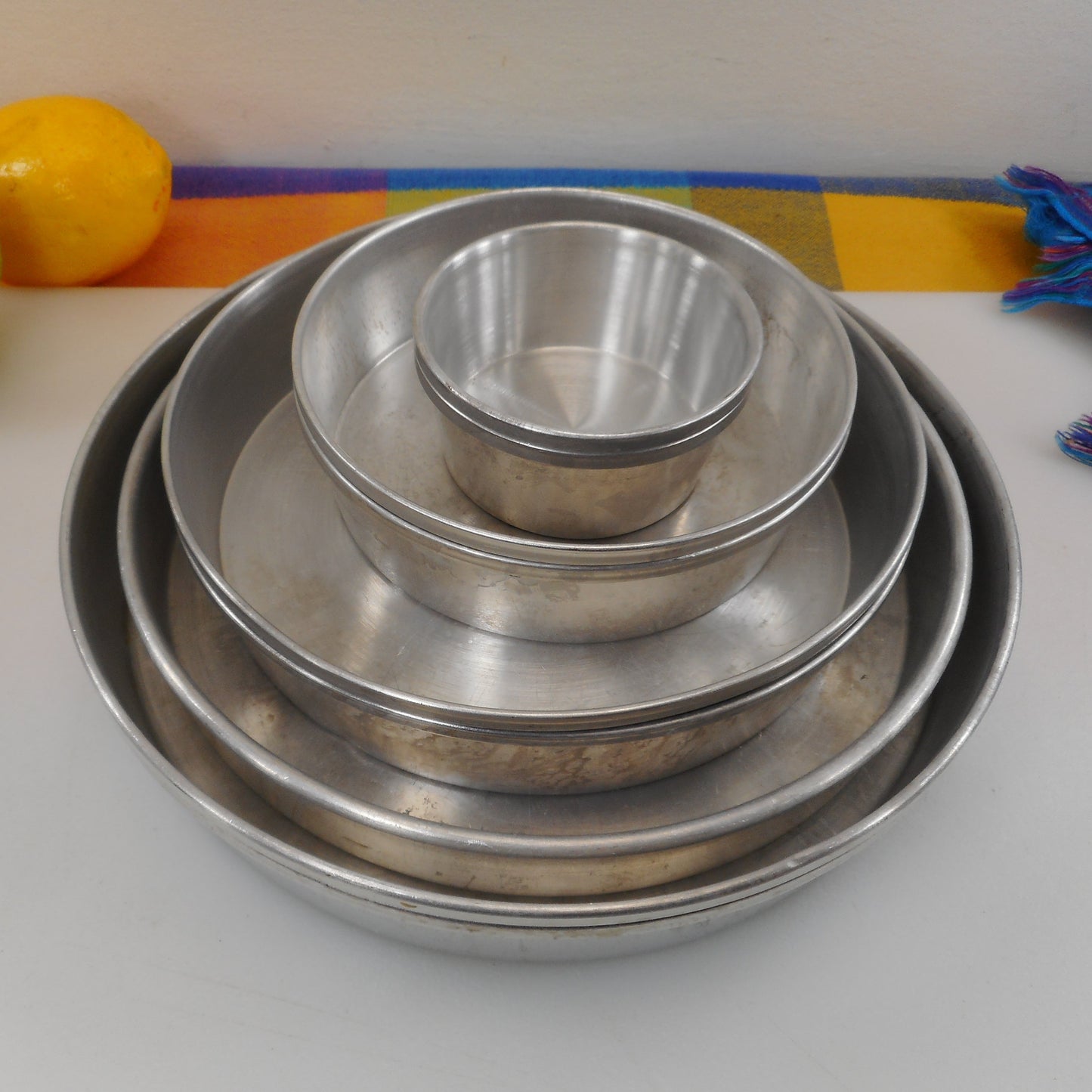 Round Aluminum Cake Pan 9 Lot - Mirro Vitality Wear Ever Unbranded 3" 5.5" 7.5" 8" 9"