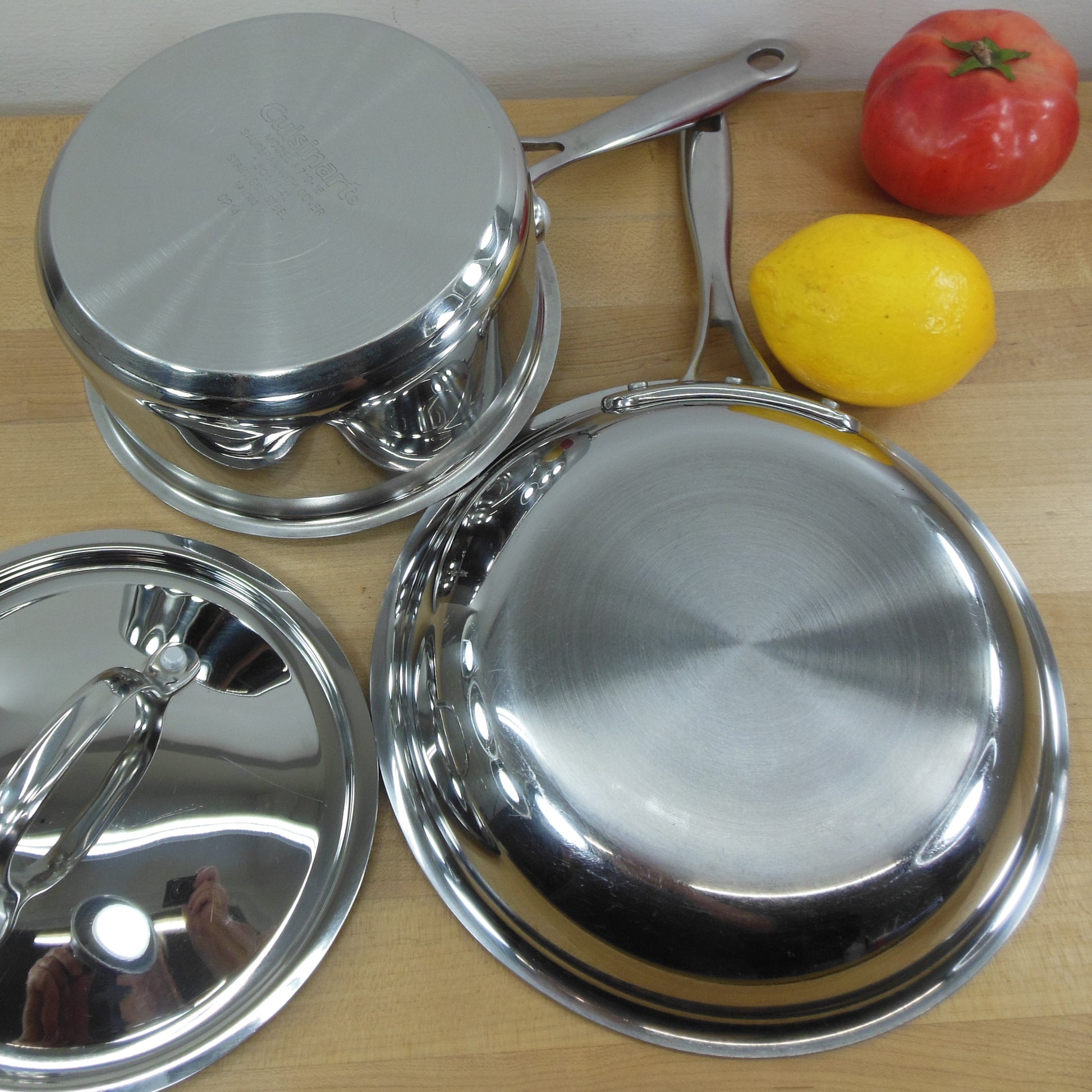 Calphalon Tri-ply Stainless Steel Sauce Pan with Lid France