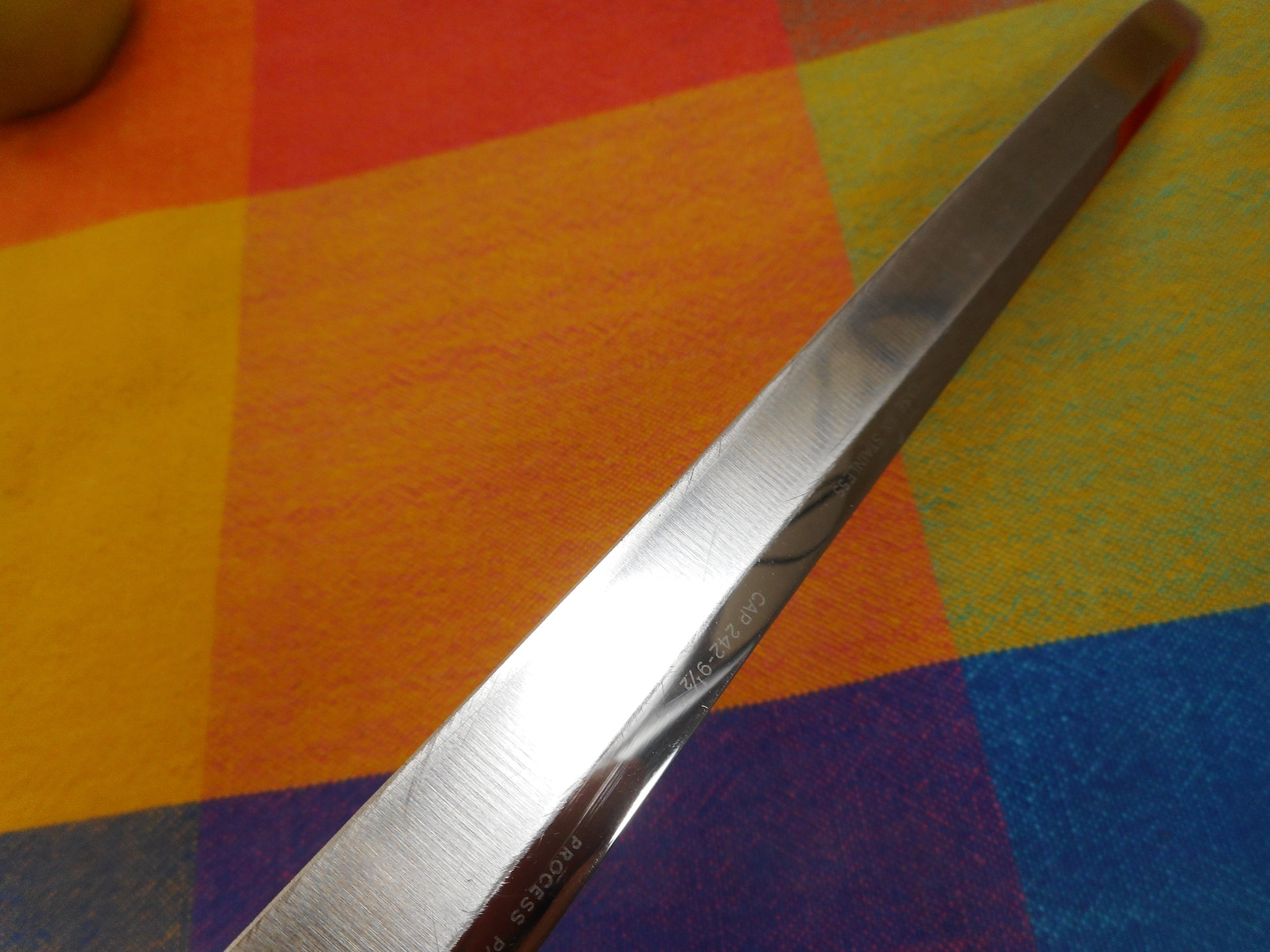 Case XX USA Vintage Kitchen Knives - Stainless Bread/Roast Slicing CA 242 - 9-1/2" Wood Handle Used