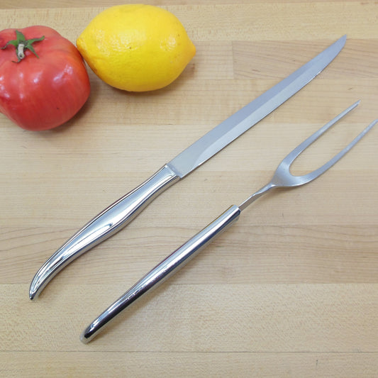 Carvel Hall USA Stainless Carving Knife Fork Set