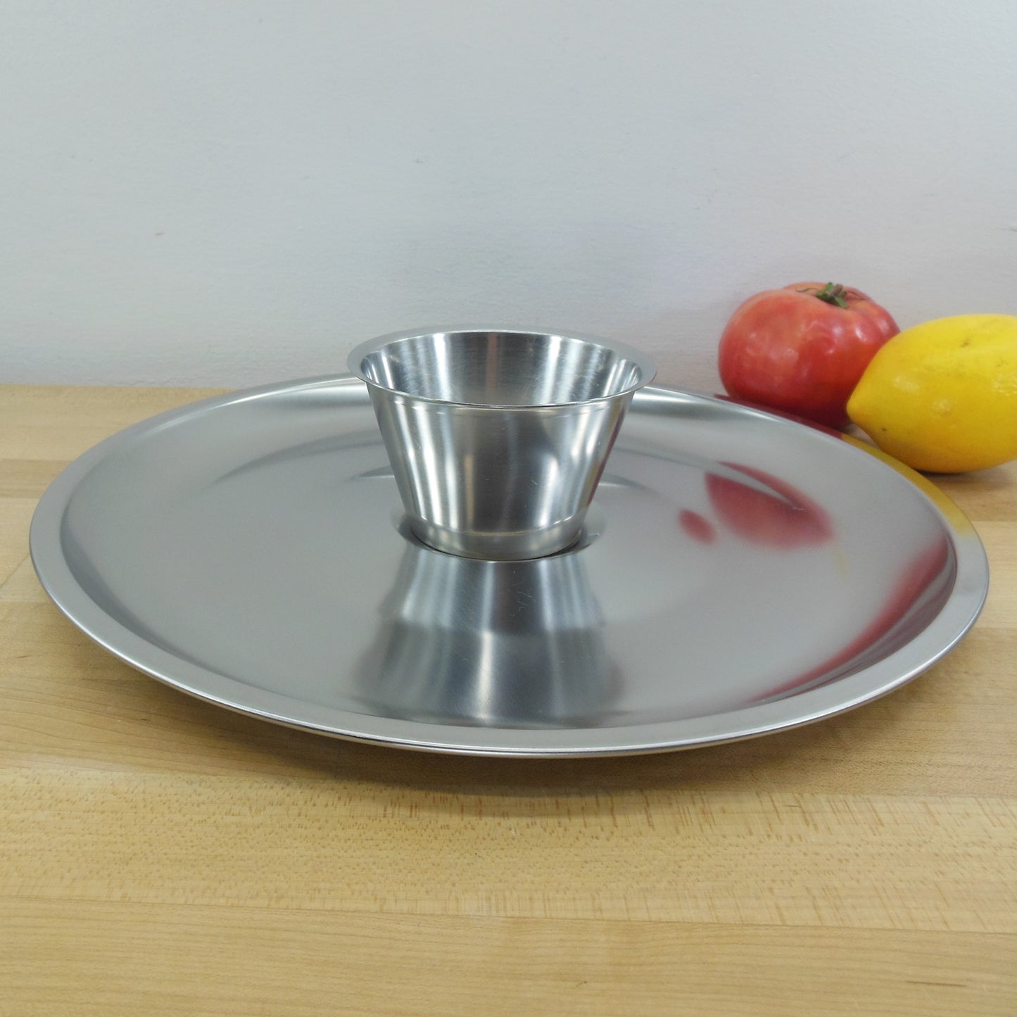 STAKO Sweden Stainless Chip Dip Appetizer Shrimp Platter Bowl