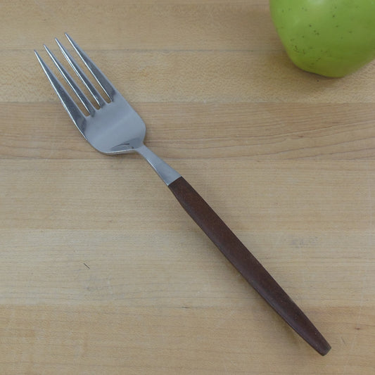 Ekco Eterna Stainless Canoe Muffin Brown - Cold Meat Serving Fork Vintage