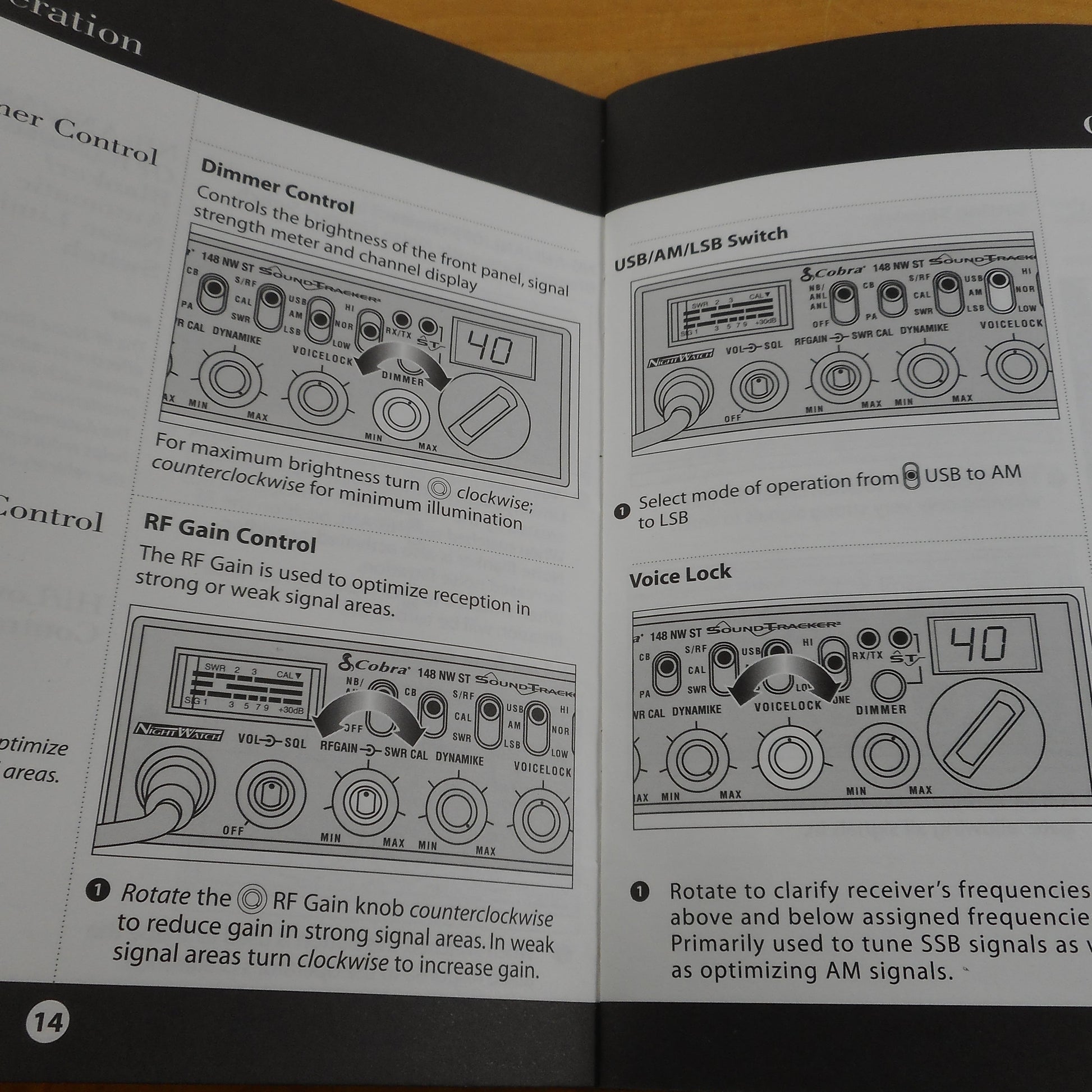 Cobra CB Radio 148 NW ST Instruction Manual Original OEM