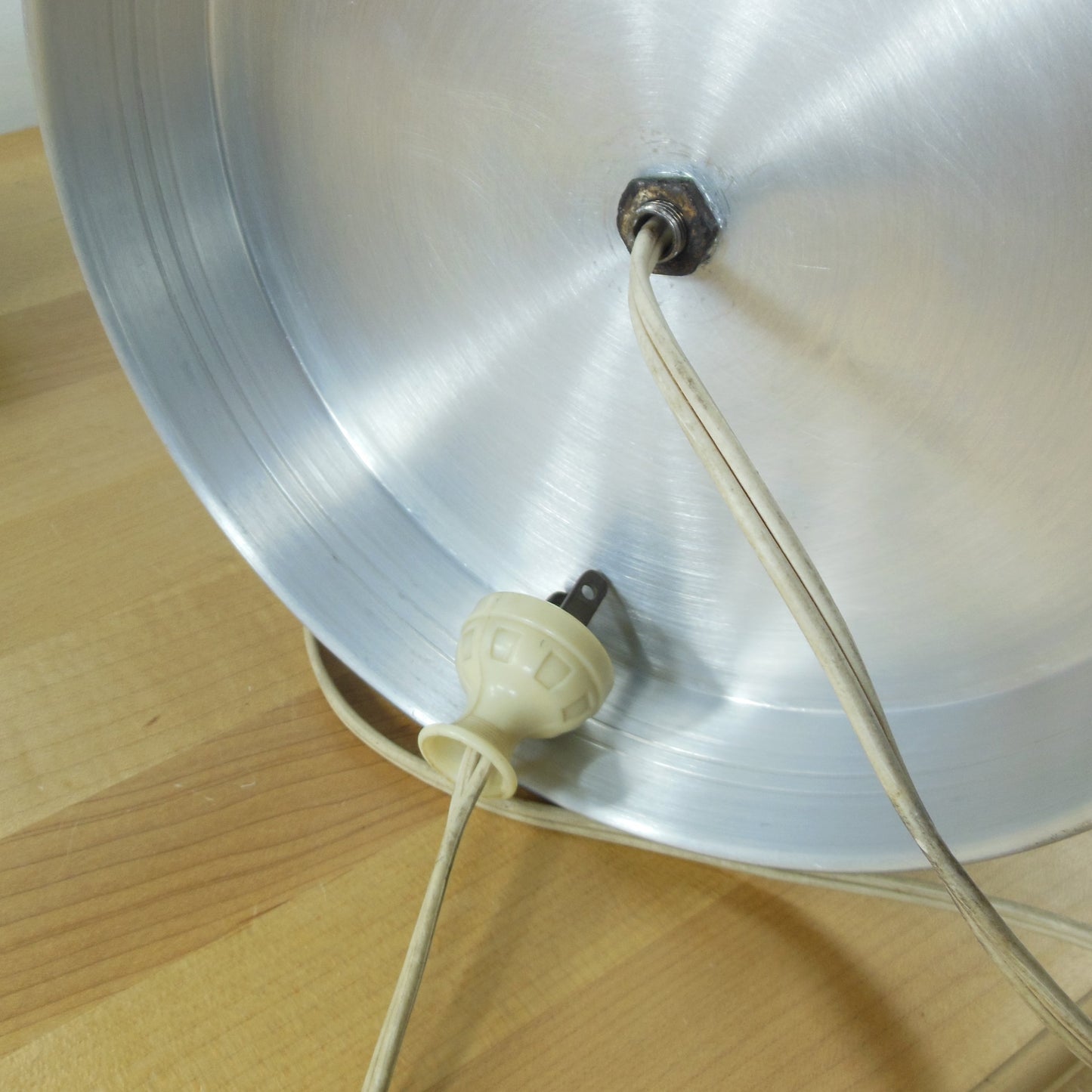 Folk Art Lamp Aluminum Kitchen Ware Coffee Pot Colander Shade Electric