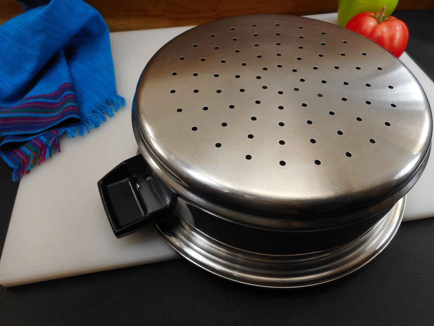 Cook-O-Matic Surgical Stainless Cookware Steamer Pasta Insert for Stock Pot Perforated.