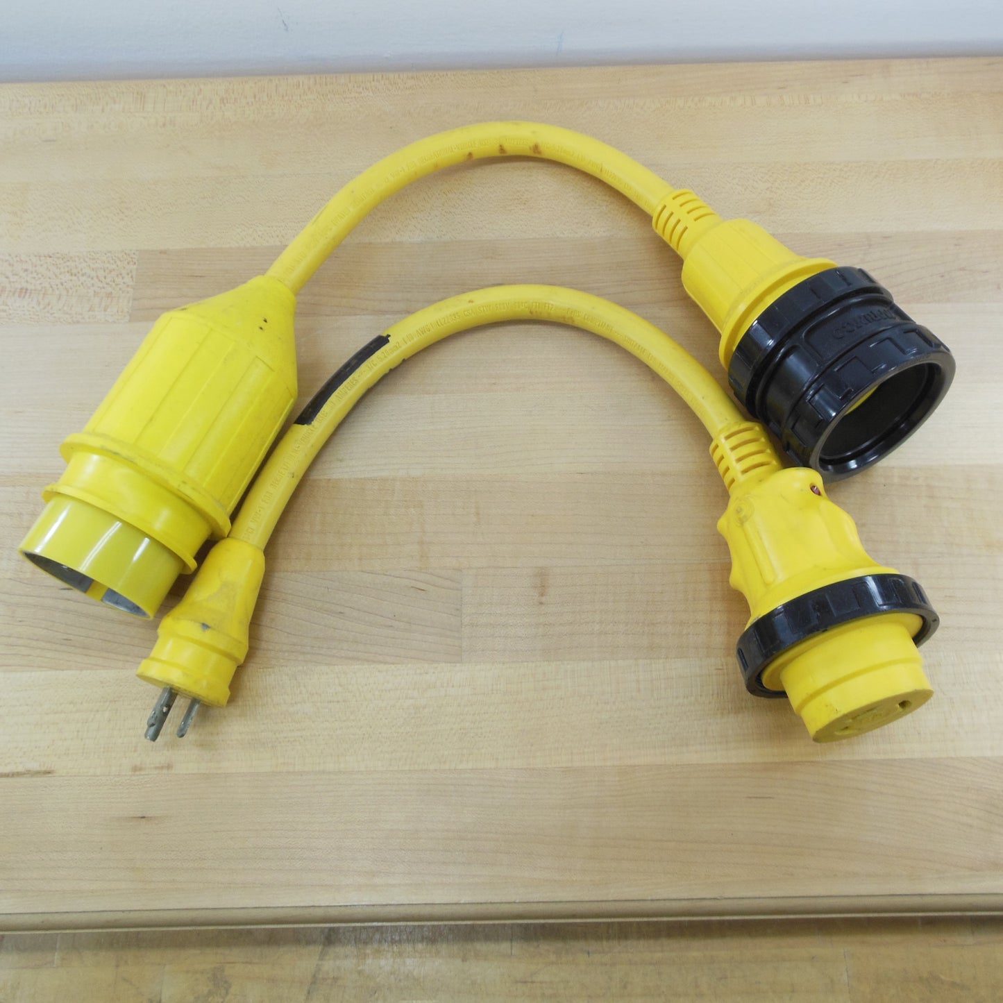 Marinco Shore Power Cord Adaptors 50 Amp to 30 Amp - 30 Amp to 15 Amp used