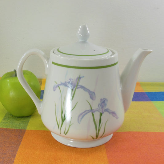 Corning Ware Robinson 1990 Shadow Iris Porcelain Teapot