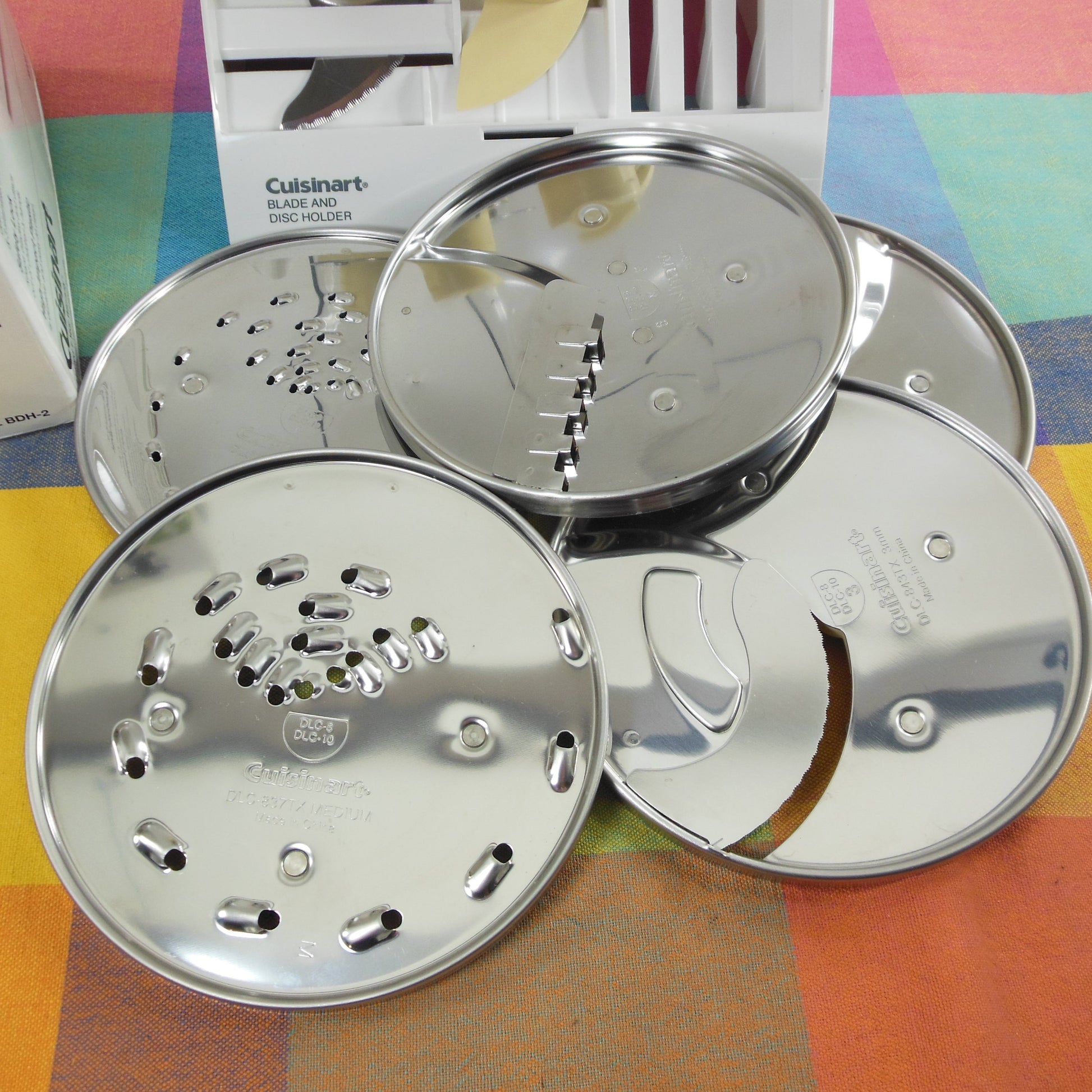 Cuisinart Food Processor BDH-2 Storage Collection Box with 5 Discs, 2 Blades, Stem DLC