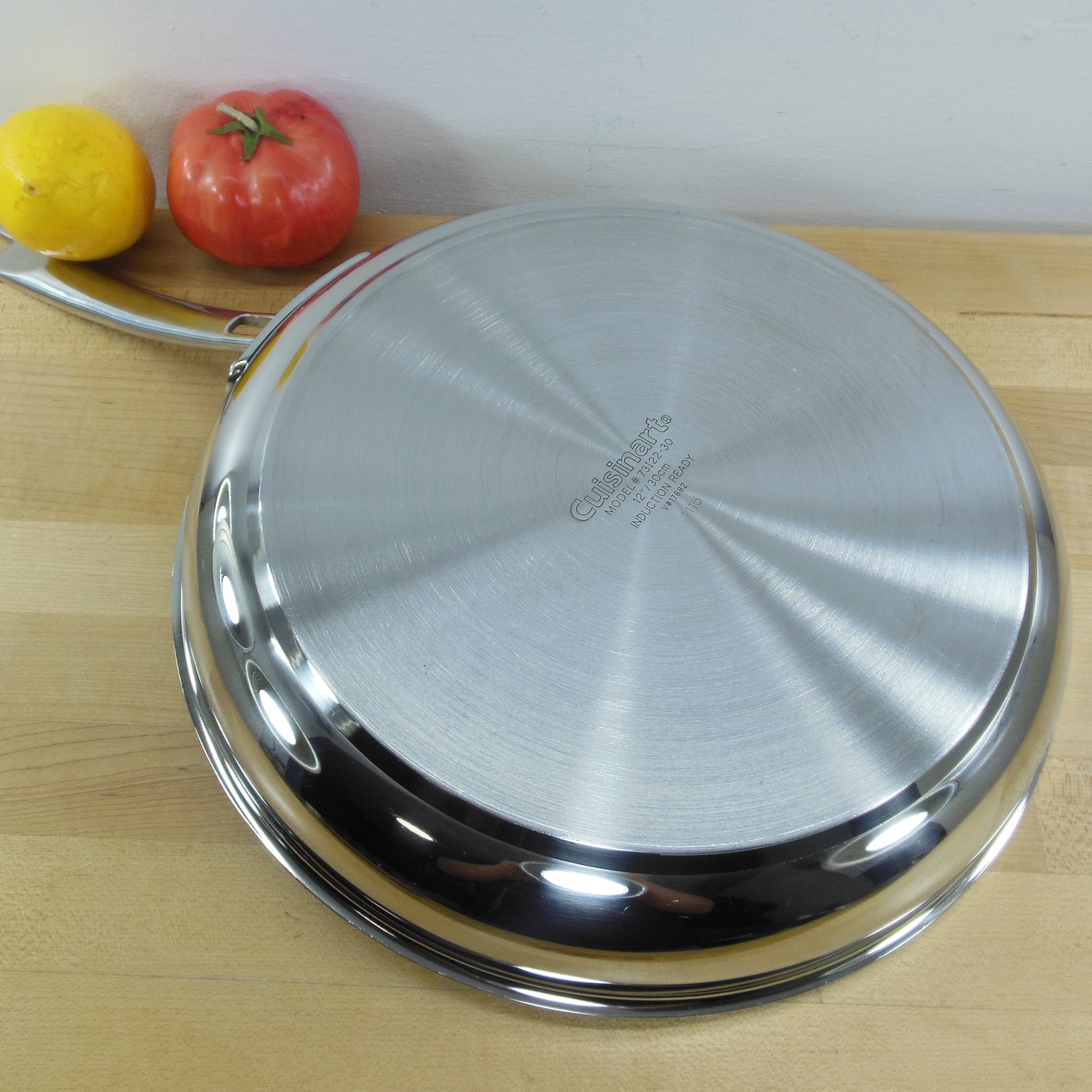 Cuisinart Induction Ready Stainless 12" Fry Pan Skillet 73122-30 30cm