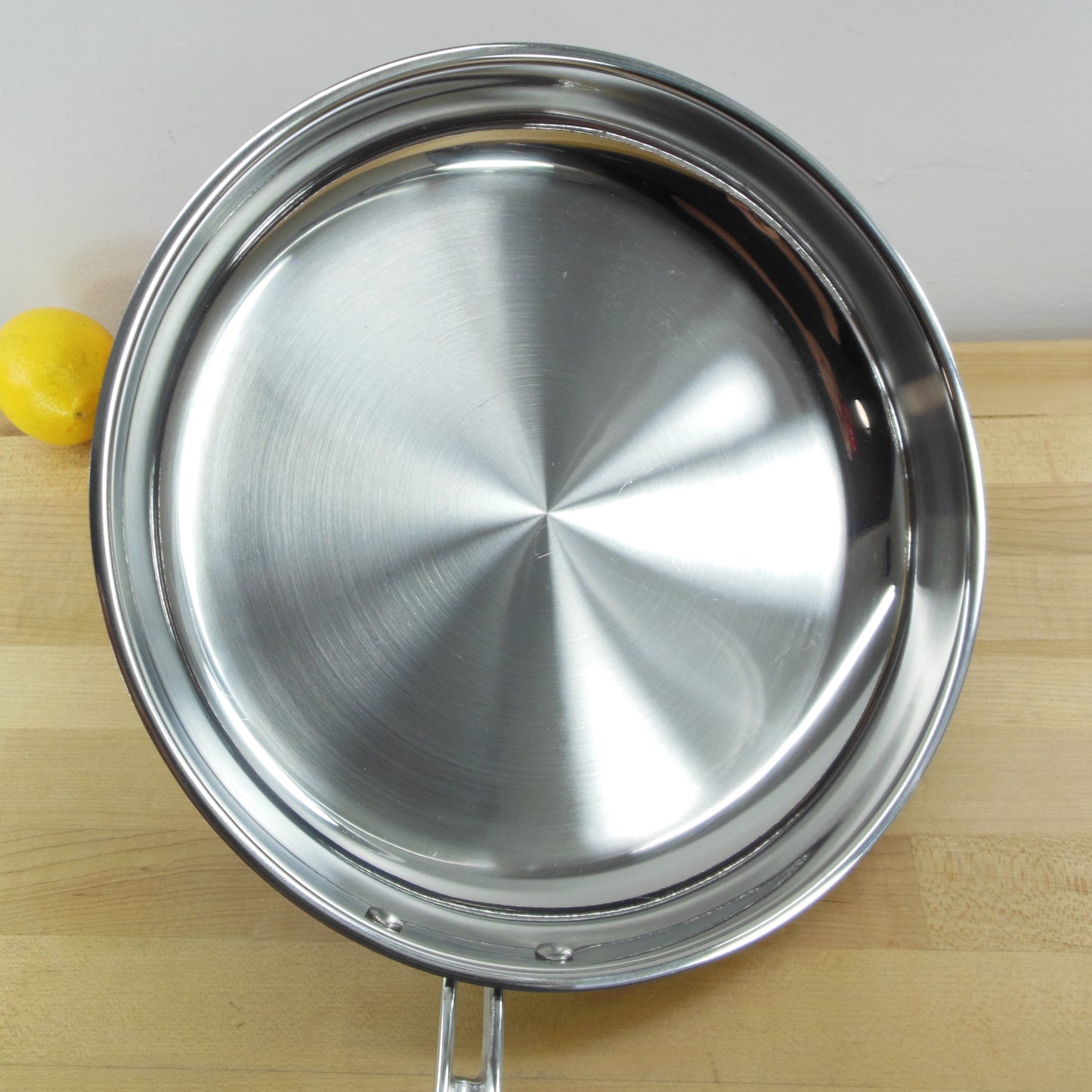 Cuisinart Induction Ready Stainless 12" Fry Pan Skillet 73122-30 Used