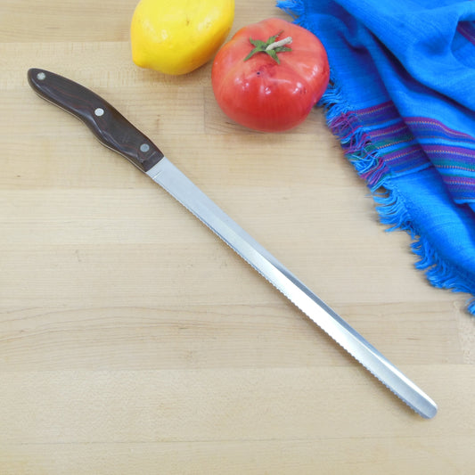 Cutco USA No. 1024 Bread Slicing Knife 9.5" Serrated Stainless Blade
