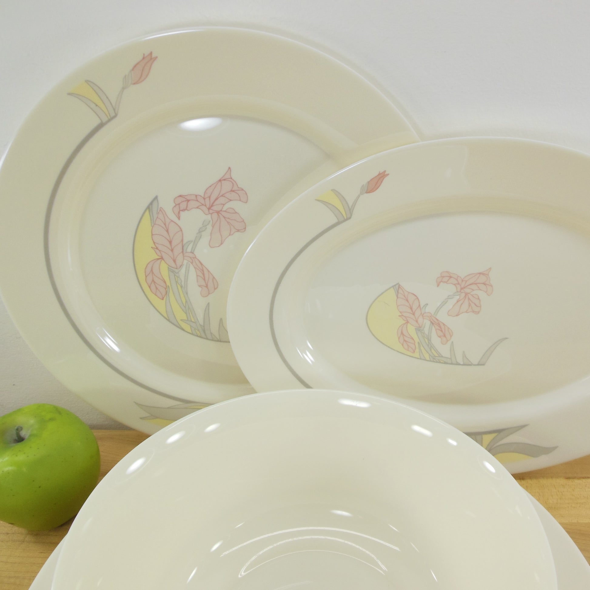 Arcopal France Diana Dinnerware - 4 Lot Serving Platters Bowls Oval Round