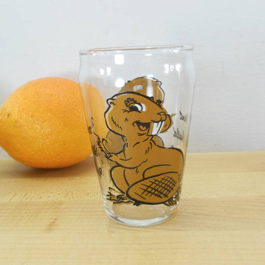 Beaver "Want to build a dam?" Juice Jelly Drink Glass Swanky Swig