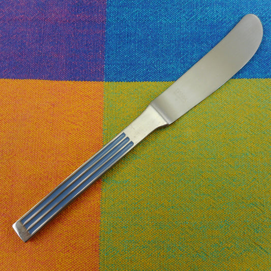 Dansk Japan Thebe Blue Stainless Flatware - Butter Knife 7"